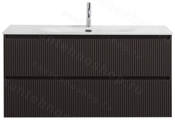Тумба под раковину BelBagno Uno UNO-1200-2C-SO-GSO 120x45,5 подвесная, Темно-Серый Матовый