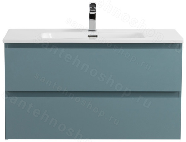 Тумба под раковину BelBagno Kraft KRAFT-800-2C-SO-AO 80x45,5 подвесная, Голубой Матовый