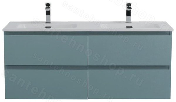 Тумба под раковину BelBagno Kraft KRAFT-1200-4C-SO-AO 120x45,5 подвесная, Голубой Матовый