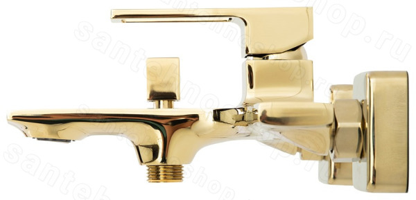 Смеситель для ванны BelBagno LUCE LUC-VAS-ORO, глянцевое золото