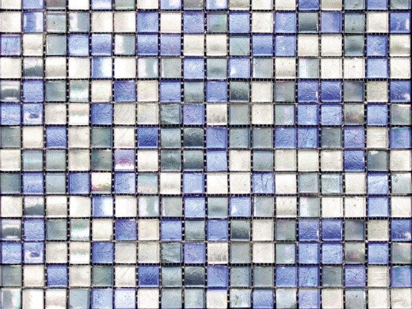 Мозаика L´Antic Colonial Mosaics Glass Arabia Mix Blue Silveria