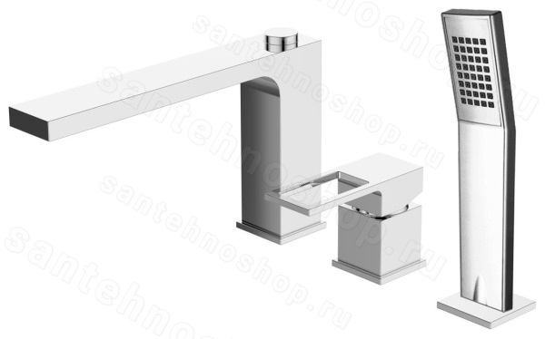 Смеситель на борт ванны BelBagno ROMANO ROM-BVD-CRM, хром