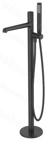 Напольный смеситель для ванны BelBagno UNO UNO-FMT-NERO, черный матовый