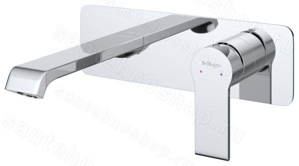 Смеситель для раковины BelBagno Aurora AURORA-BLVM-CRM-W0 встраиваемый, хром