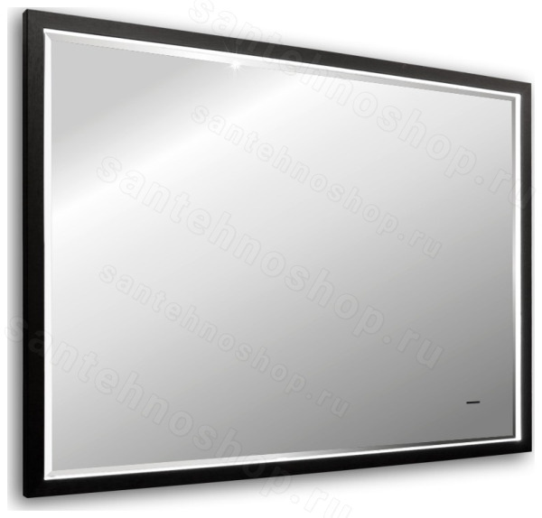 Зеркало с подсветкой Abber See AG6110SCL-0.8 80x60, черный
