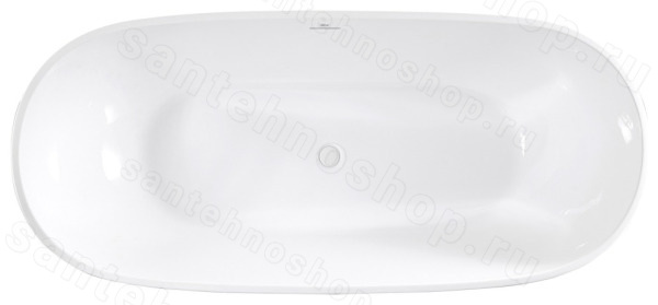 Акриловая ванна Abber AB9263-1.6 160x81 отдельностоящая, белая 160x81 отдельностоящая, белая