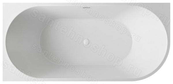 Акриловая ванна Abber AB9502-1.8 L 180x80 пристенная, белая 180x80 пристенная, белая