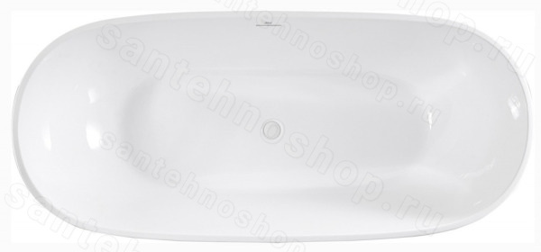 Акриловая ванна Abber AB9263-1.8 180x81 отдельностоящая, белая 180x81 отдельностоящая, белая