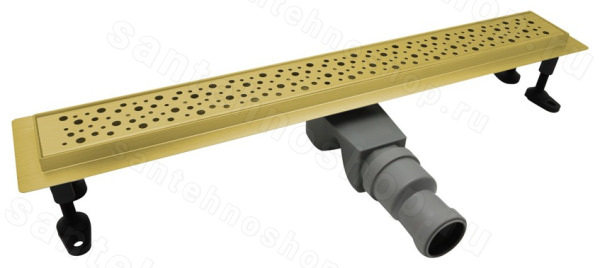 Душевой лоток Cezares RELAX RELAX-LD-70-BORO 70 см, золото брашированное