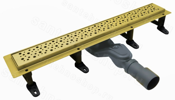 Душевой лоток Cezares SLIDER SLIDER-LD-60-BORO 60 см, золото брашированное