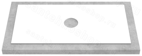 Столешница ZOV KPW795 80x46 из компакт-плиты, белая 80x46 из компакт-плиты, белая