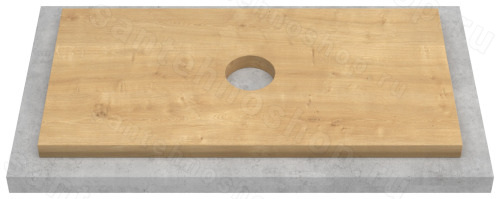Столешница ZOV SPL80T 80x46 из МДФ с HPL-покрытием, туя 80x46 из МДФ с HPL-покрытием, туя