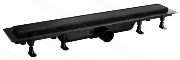 Душевой лоток Plastbrno SZA7400 46 см, черный