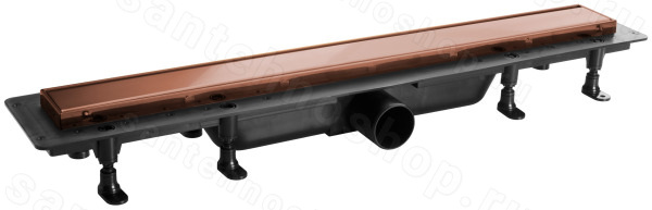 Душевой лоток Plastbrno SZH940R 40 см, розовое золото матовое
