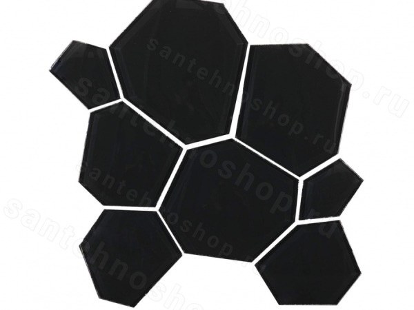 Мозаика L´Antic Colonial Mosaics Hexcube Black