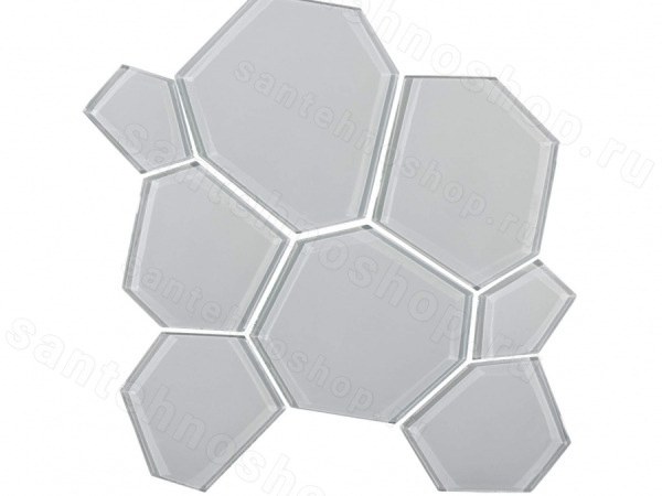 Мозаика L´Antic Colonial Mosaics Hexcube Grey