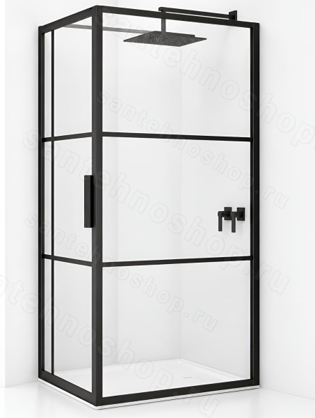 Душевой уголок Riho Grid GB203 G004019121 120x80, профиль черный 120x80, профиль черный