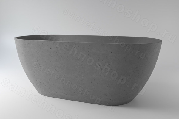 Ванна HOLBI Venus 2.01.001.44.4 168x80 из искусственного камня, бетон 168x80 из искусственного камня, бетон