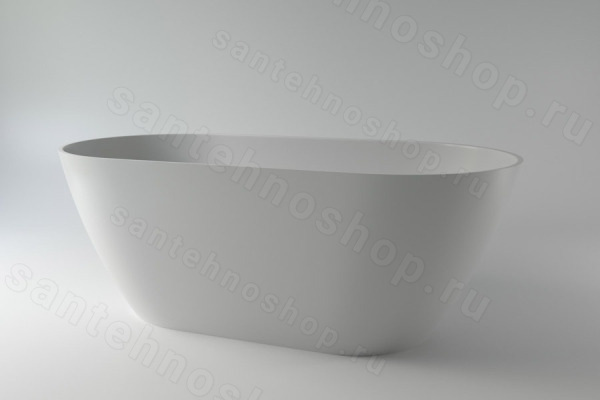 Ванна HOLBI Venus New 1.01.002.11.1 158x79 из искусственного камня, белая матовая 158x79 из искусственного камня, белая матовая