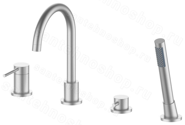 Смеситель на борт ванны Oliveeka Y OL-669017-BN, никель матовый