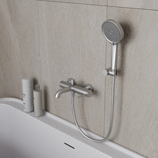 Смеситель для ванны Oliveeka Y OL-639017-BN, никель матовый