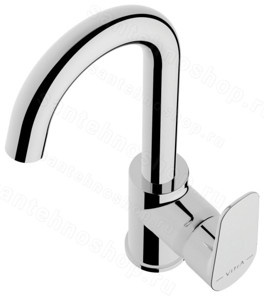Смеситель для раковины VitrA Flow Soft A43160EXP высокий, хром
