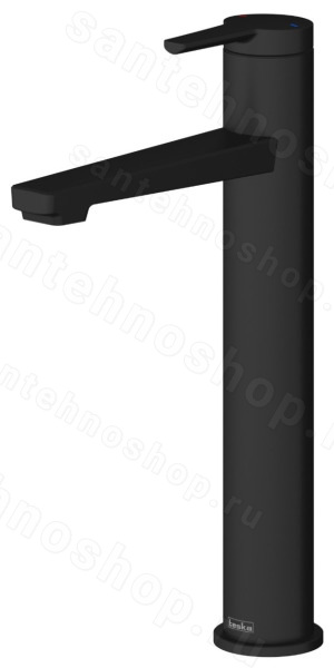 Смеситель для раковины TESKA LIVA Leo L E5424 высокий, черный