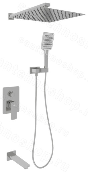 Душевая система Oliveeka D OL-88939003-BN встраиваемая, никель матовый