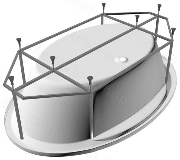 Каркас для ванны Vayer Boomerang Гл000013208 194x100 стальной