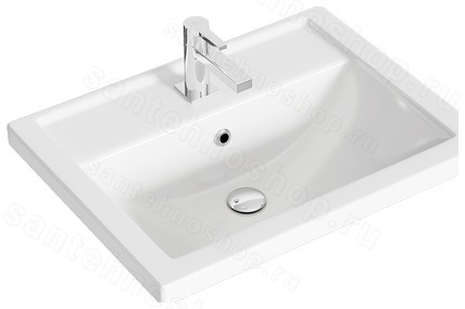 Тумба с раковиной Aqwella Фарго FRG0106DB+FRGN380 61x41 напольная, дуб балтийский