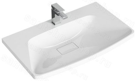 Тумба с раковиной Aqwella Неринга NER0108PR 80x48 подвесная, пепельная роза