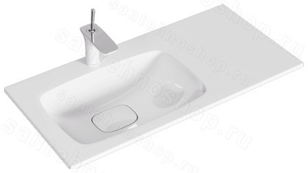 Тумба с раковиной Aqwella Акцент ACC0109LW 92x45 подвесная, белый