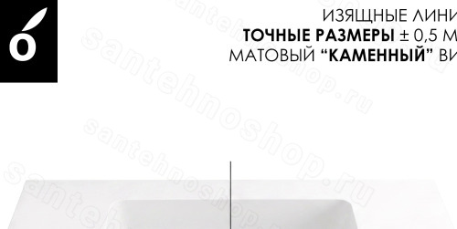 Раковина Oliveeka Urban 80x50, белая