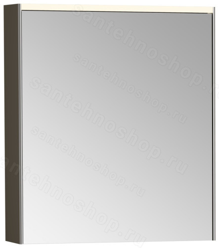 Зеркальный шкаф с подсветкой VitrA Core 66910 62x69, брашированный хром 62x69, брашированный хром