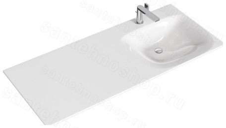 Тумба с раковиной Aqwella Терра TER01051DB+FOR.11.04.D-L 115x50 подвесная, дуб балтийский