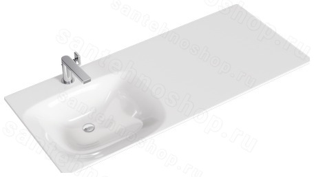 Тумба с раковиной Aqwella Терра TER01052NDB+FOR.11.04.D-L 115x50 напольная, дуб балтийский