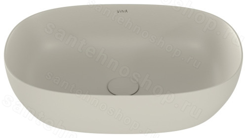 Накладная раковина VitrA Outline Recycled 60x41, бежевая матовая