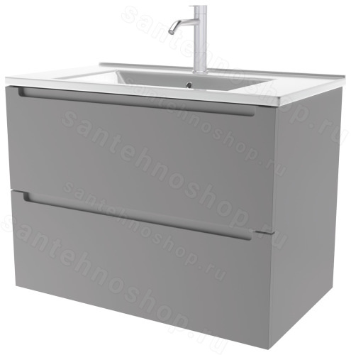 Тумба под раковину ZOV Дион D60PG 59x45 подвесная, платиновый