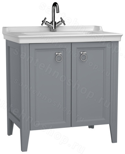 Тумба с раковиной VitrA Valarte 62154 74x50 напольная, матовый серый