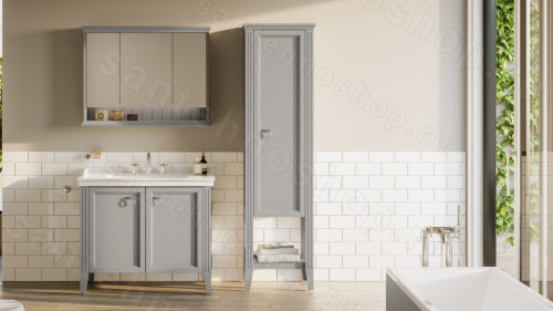 Шкаф-пенал VitrA Valarte 62241 53x196, матовый серый