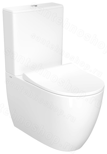 Унитаз-компакт VitrA Sento 9830B003-7203, белый с сиденьем и бачком