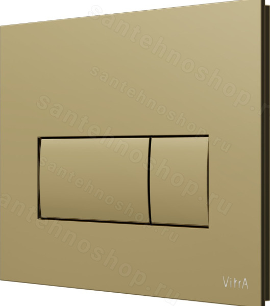Кнопка смыва для инсталляции VitrA Root Square 740-2324, глянцевое золото