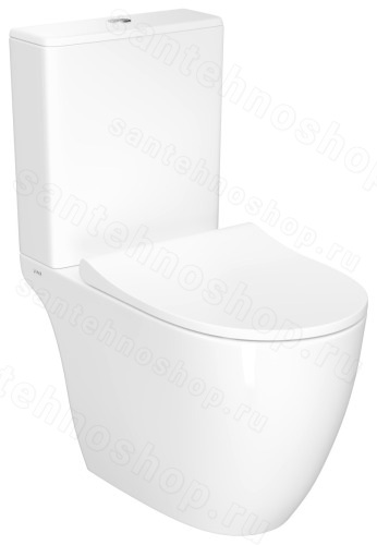 Унитаз-компакт VitrA Sento 9830B003-7204, белый с сиденьем и бачком