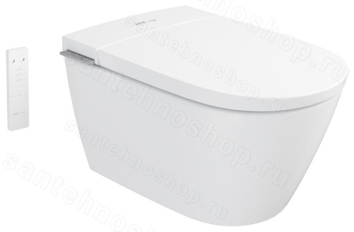 Подвесной электронный унитаз-биде VitrA V-care 7777B403-6388, белый с сиденьем