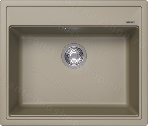 Кухонная мойка Abber Quarz AQ2902S 60x51 из кварцевого композита, песочный