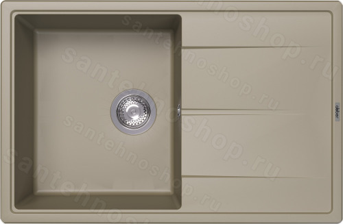 Кухонная мойка Abber Quarz AQ2904S 78x51 из кварцевого композита, песочный