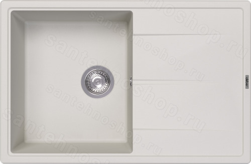 Кухонная мойка Abber Quarz AQ2904W 78x51 из кварцевого композита, белый