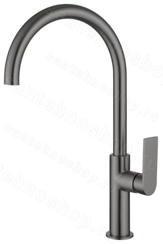 Смеситель для кухни AQG Alpha 05SOA500GM, оружейная сталь