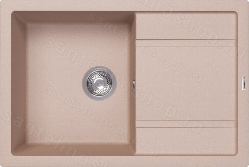 Кухонная мойка Florentina Липси 20.160.D0760.107 76x51 из кварцевого композита, песочный