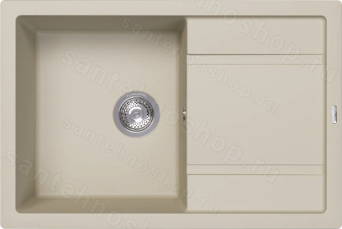 Кухонная мойка Florentina Липси 20.160.D0760.202 76x51 из кварцевого композита, шампань